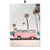 Pink Bus Cactus Pineapple Blue Sea Beach - Little Eudora