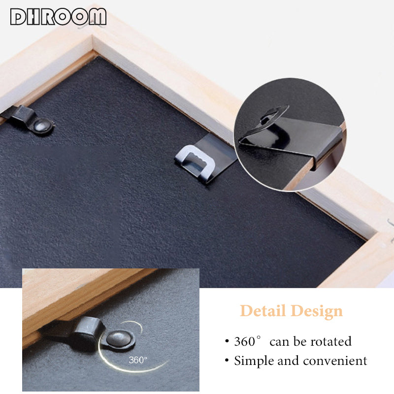 Black White Wood Color Picture Photo Frame - Little Eudora