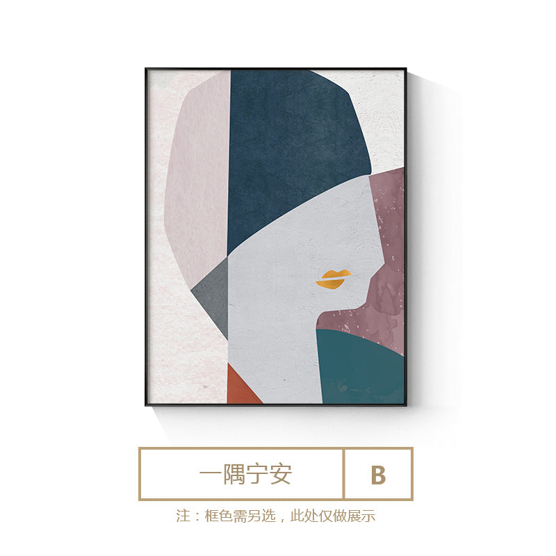 Abstract Lady Romantic oil painting Wall Art - Little Eudora