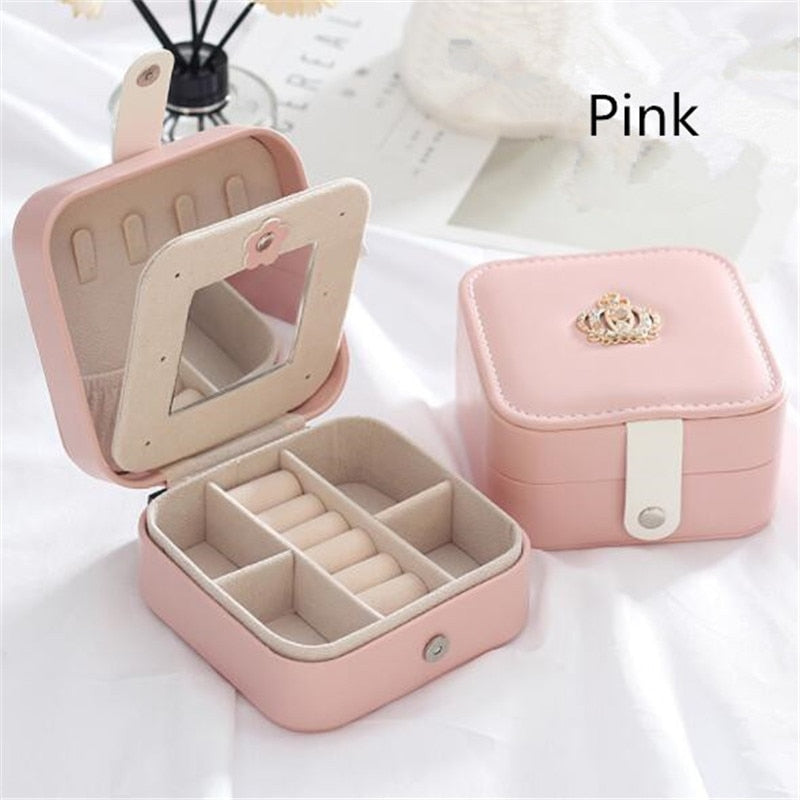 High Capacity Leather Jewelry Box