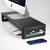 Aluminium Monitor Stand with USB3.0 Hub Supports Data Transfer and Wireless Charging for Laptop and PC