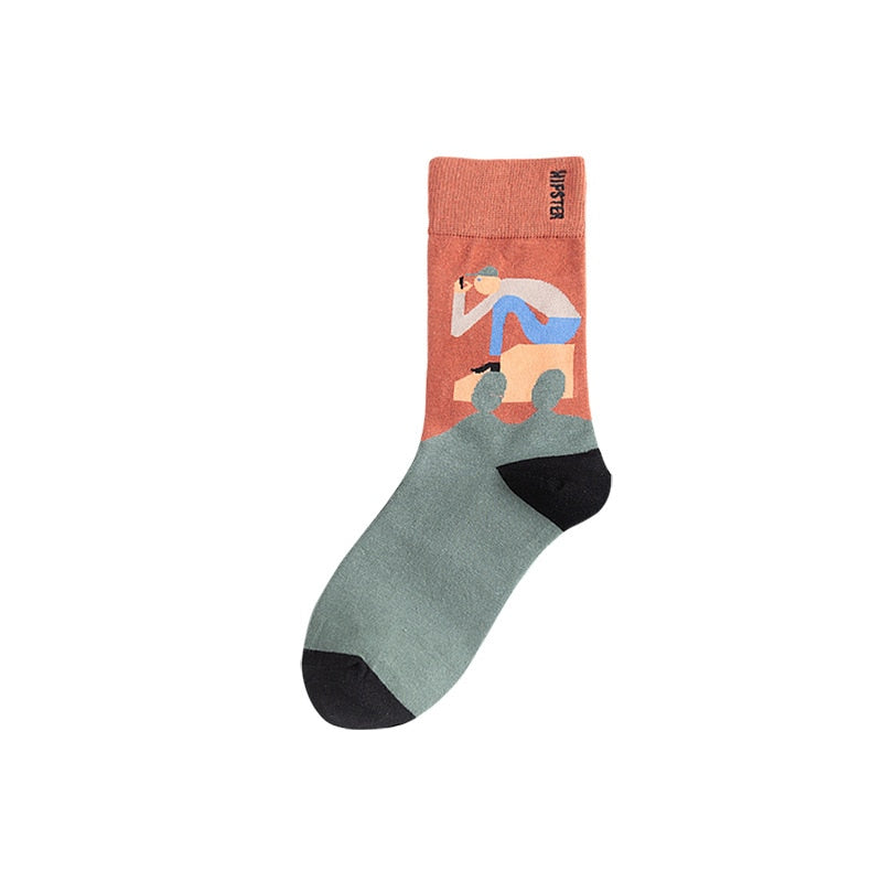 Harajuku funny Unisex Socks - 1 Pair - Little Eudora