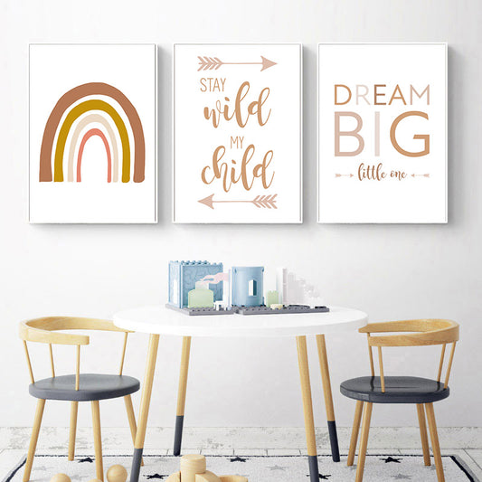 Abstract Rainbow Nursery Quotes - Little Eudora