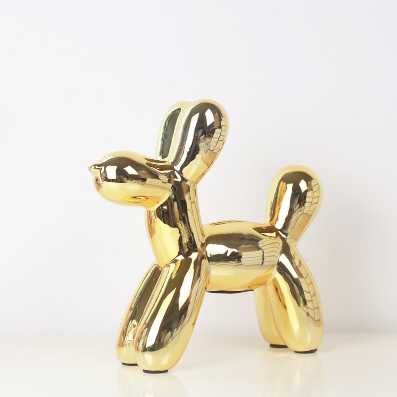 Nordic Ceramic Animal Balloon Dog Figurines - Little Eudora
