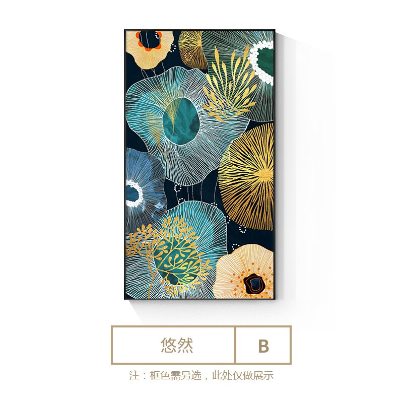Abstract style Flowers Wall Art - Little Eudora