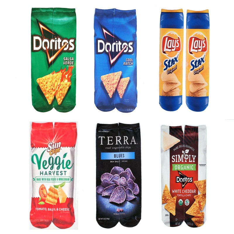 Snacks Cotton Socks - 1 Pair - Little Eudora
