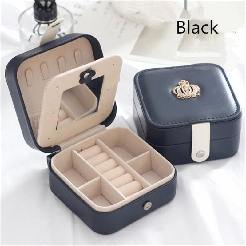 High Capacity Leather Jewelry Box