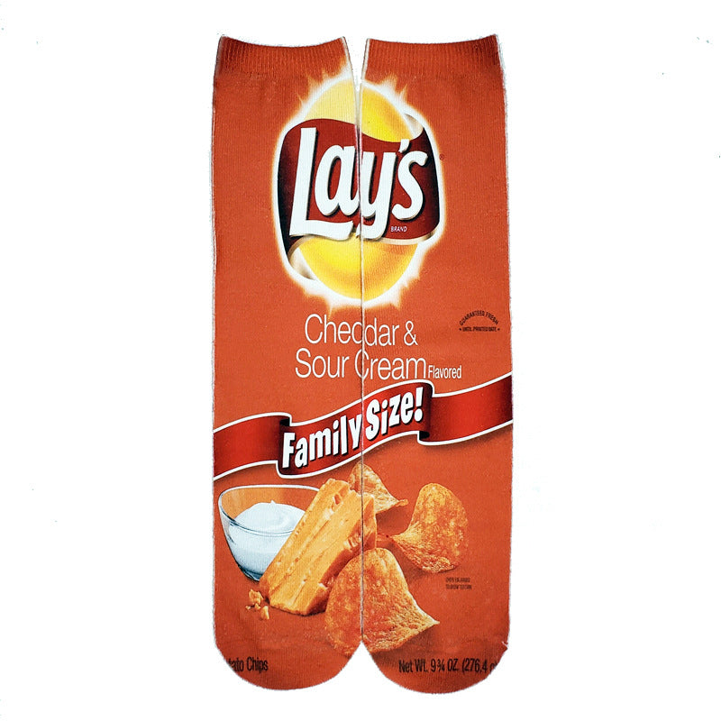 Snacks Cotton Socks - 1 Pair - Little Eudora