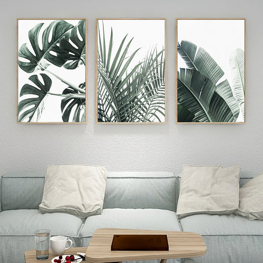 Palm Leaf Poster Monstera Wall Art - Little Eudora