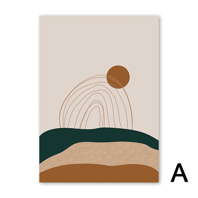 Abstract Painting Sunrise Canvas - Little Eudora