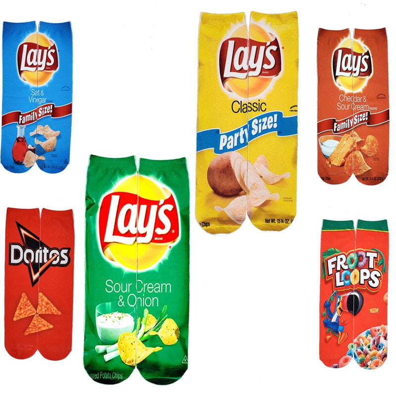 Snacks Cotton Socks - 1 Pair - Little Eudora
