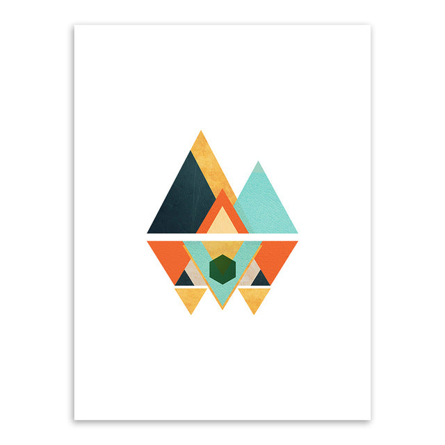 Geometric Multicolored Abstract Art - Little Eudora