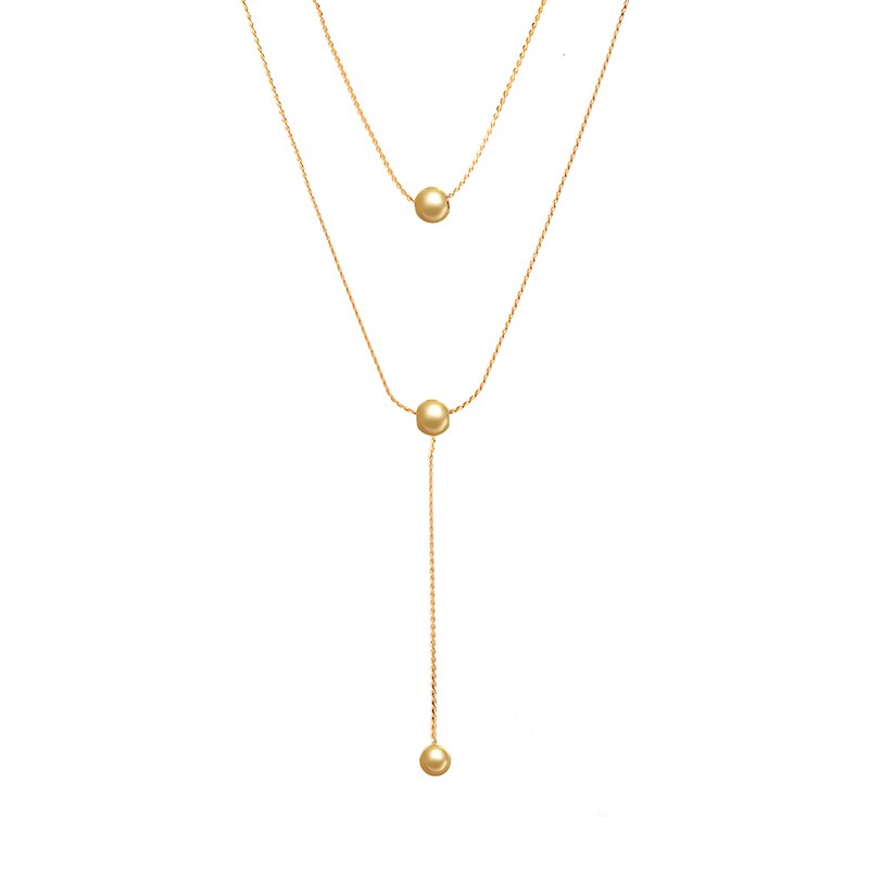 Kpop Fashion Gold color Choker Necklace Women Cute Girl Double Layer Chain statement Necklace for Women Jewelry Wholesale 2020