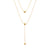 Kpop Fashion Gold color Choker Necklace Women Cute Girl Double Layer Chain statement Necklace for Women Jewelry Wholesale 2020