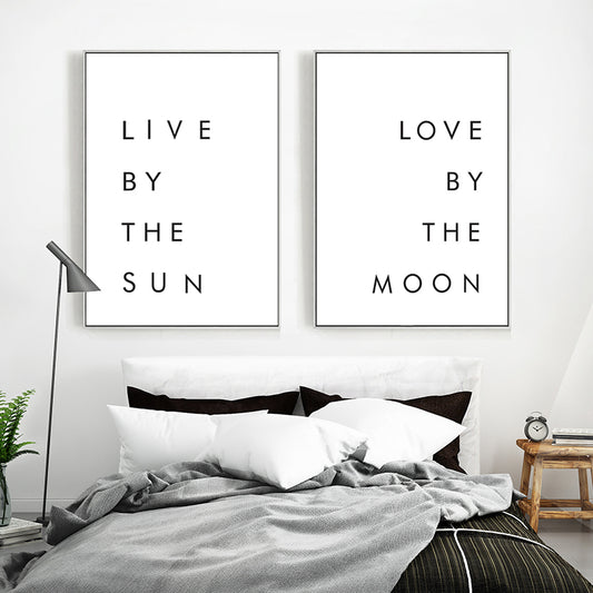 Black and White Live By The Sun Love By The Moon - Little Eudora