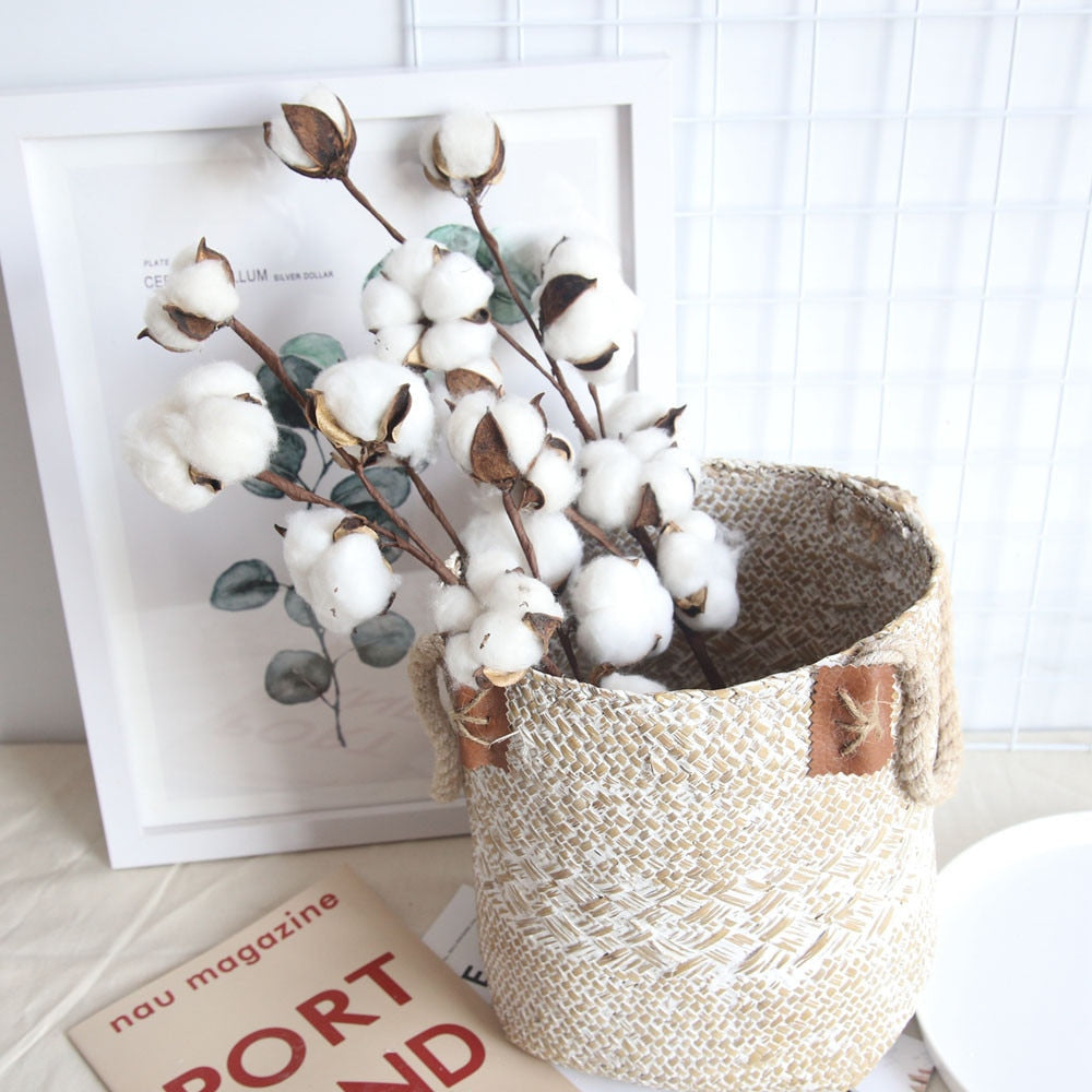 Natural Cotton Artificial Flower - 1 Piece - Little Eudora