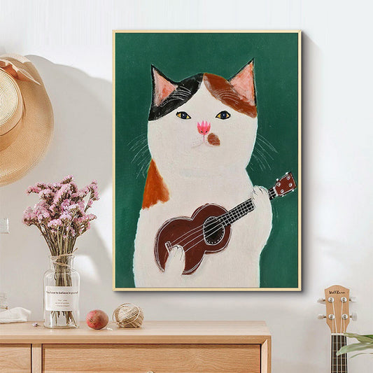 Cartoon Cat Posters And Prints Canvas Oil Painting Wall Art Pictures For Living Room Kid's Bedroom Nursery Cuadros Home Decor