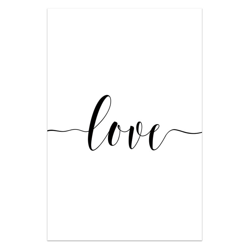 Quote Words Nordic Style CWall Art - Little Eudora