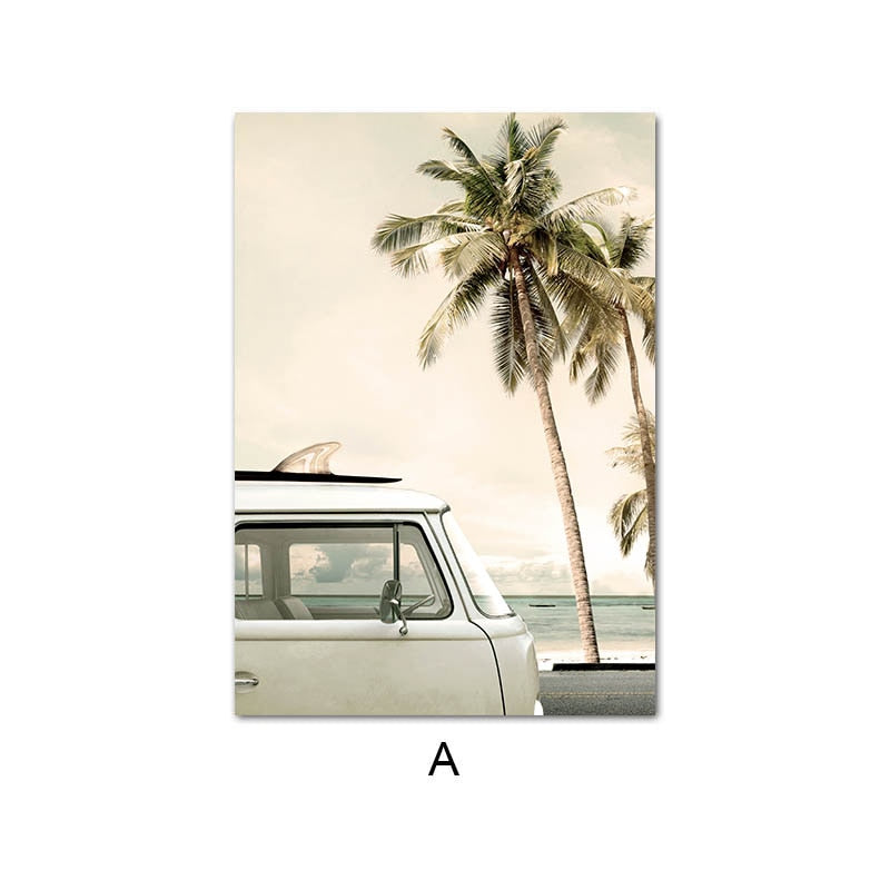 Tropical Summer Sea Beach Travel Wall Art - Little Eudora