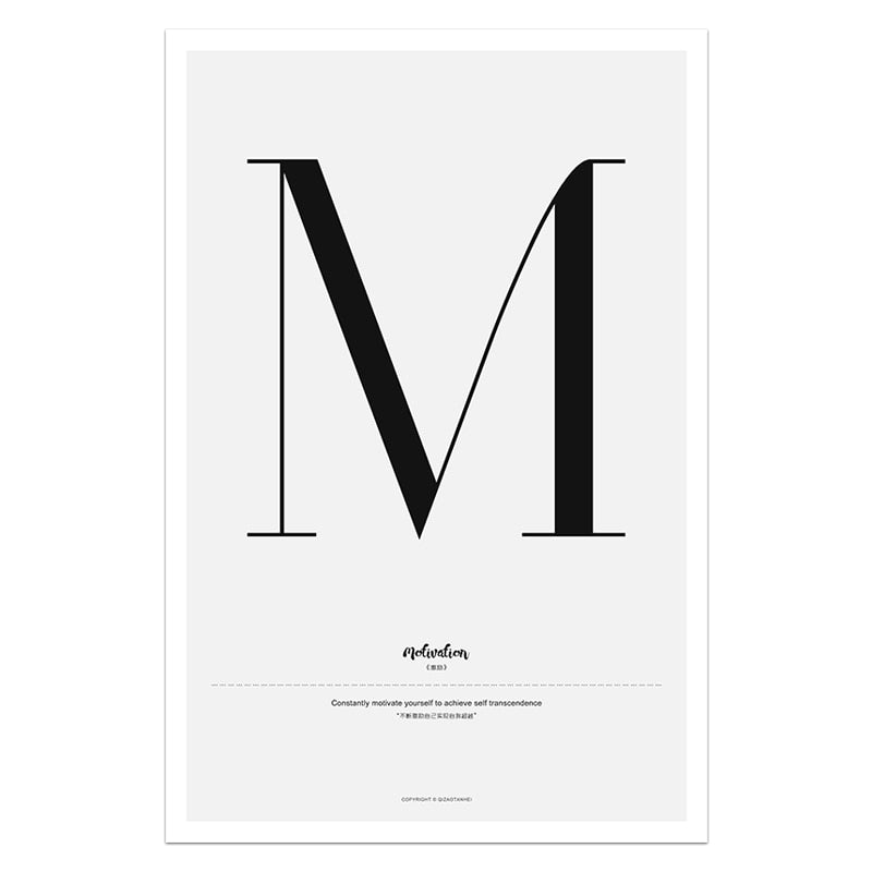 Quote Words Nordic Style CWall Art - Little Eudora