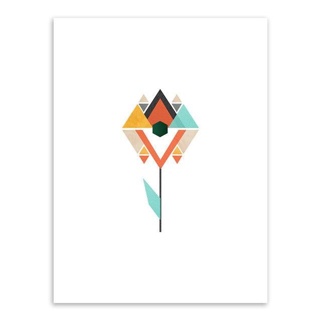 Geometric Multicolored Abstract Art - Little Eudora