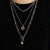 New Trendy Metal Ball Coin Cross Pendant Multi-layer Punk  Design Long Chain Necklace For Women men Jewelry Gifts