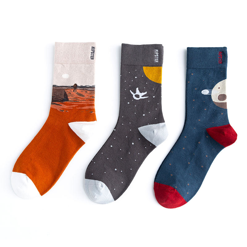 Unisex Painting Style Patterns Unisex Socks - 1 Pair - Little Eudora