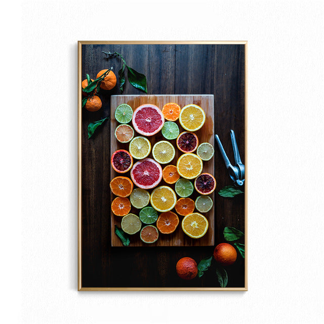 Fruit Vegetable Kitchen Wall Art - Little Eudora