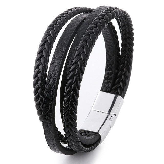 Braided Leather Bracelets Men