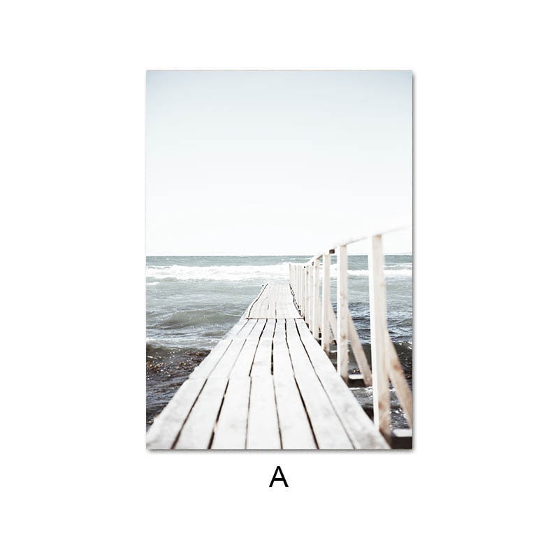 Tropical Summer Sea Landscape Wall Art - Little Eudora