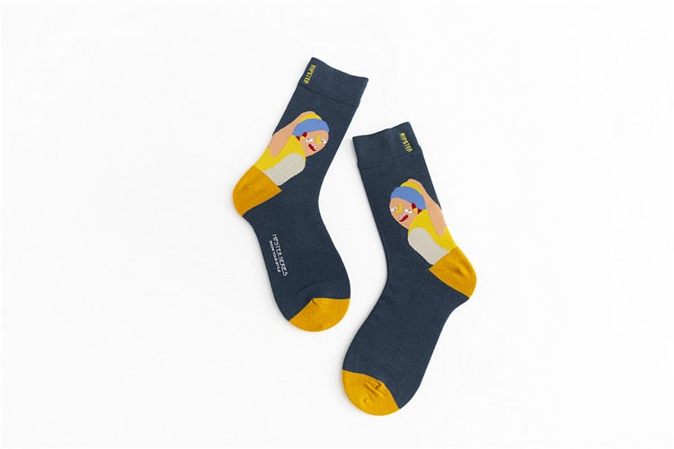 Unisex Painting Style Patterns Unisex Socks - 1 Pair - Little Eudora