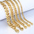 3-11mm Men's Bracelet Black Stainless Steel Cuban link Chain Bracelets Male Jewelry Wholesale Gifts 7-11" KBB4