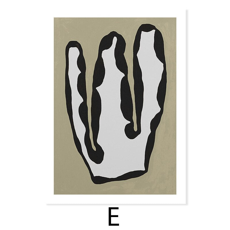 Beige Trendy Colors Minimalist Line Wall Art - Little Eudora