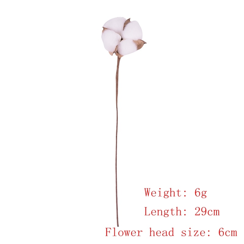 Natural Cotton Artificial Flower - 1 Piece - Little Eudora