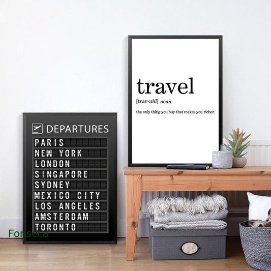 Airport Board Destination Wall Art - Little Eudora