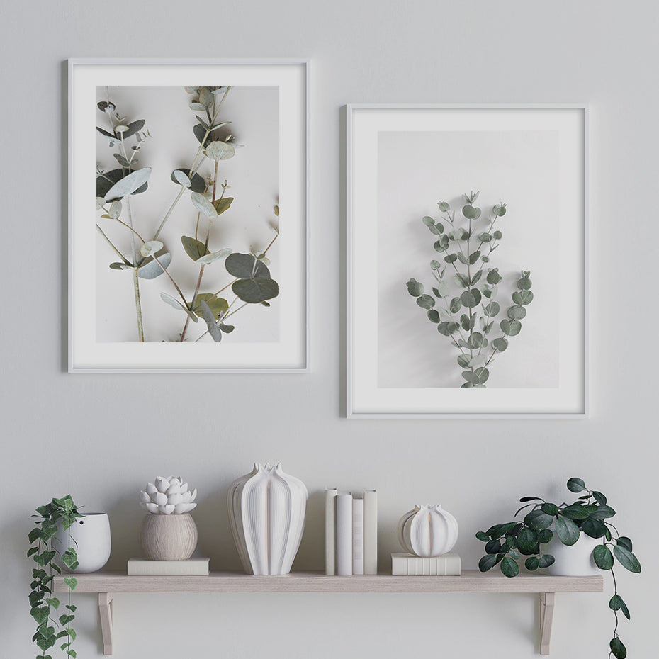 Botanical Eucalyptus Leaves Modern Canvas Paintings Posters and Prints Interior for Living Room Hallway Home Decor No Frame - Little Eudora