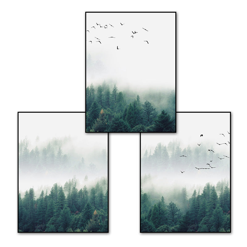 Fog Forest Birds Landscape - Little Eudora