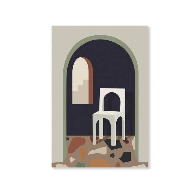 Abstract Geometric Scandinavia Wall Art