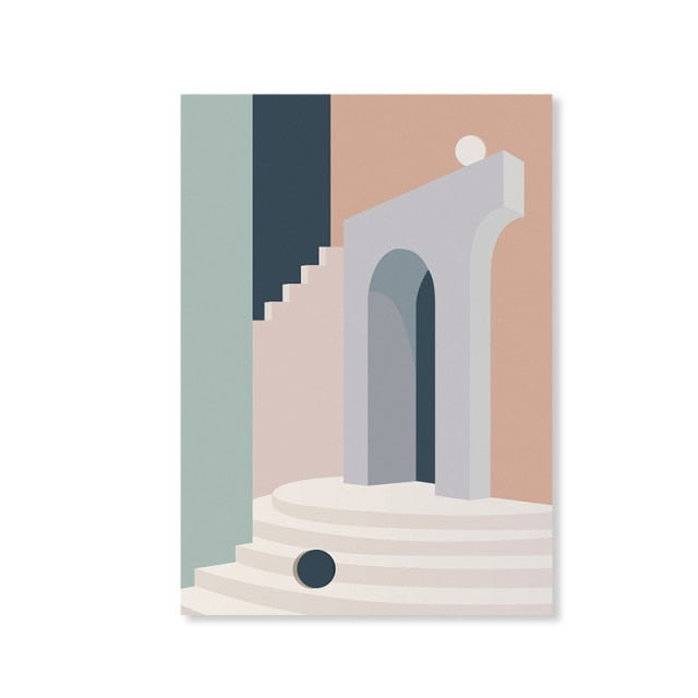 Abstract Geometric Scandinavia Wall Art