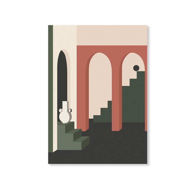 Abstract Geometric Scandinavia Wall Art