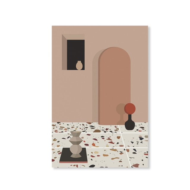 Abstract Geometric Scandinavia Wall Art