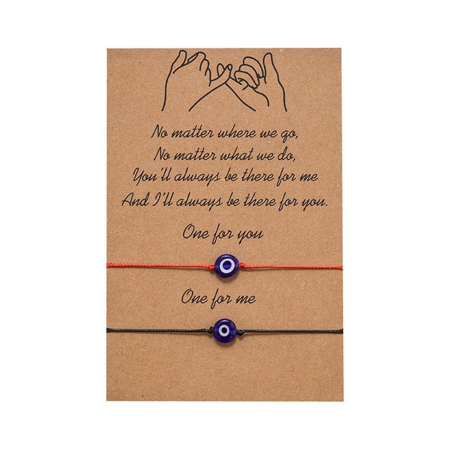 A Pair of Friendship Charm Bracelets for loved ones and couples