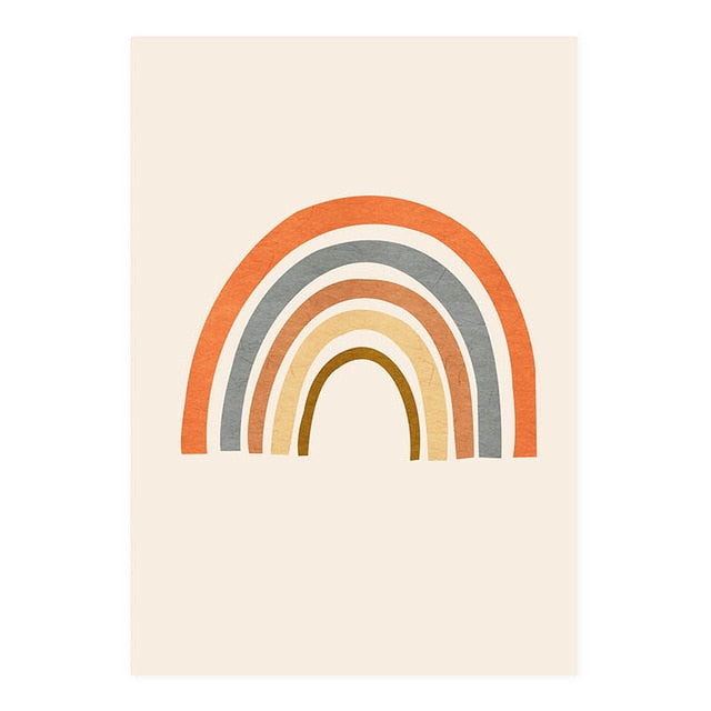 Modern Abstract Boho Style Leaves