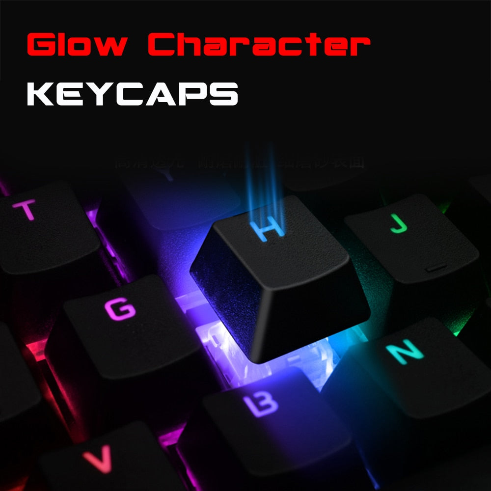 Wired Mechanical Gaming Keyboard with Backlit Keys