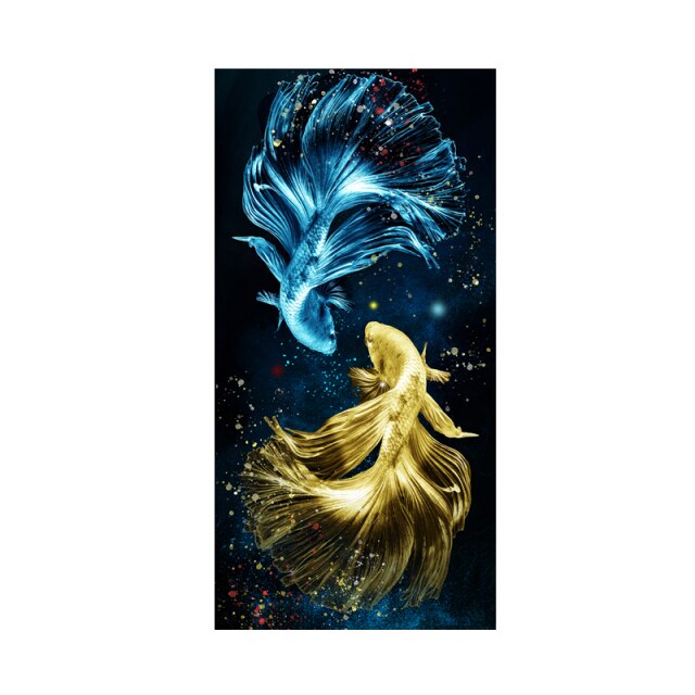 Koi Fish Feng Shui Wall Art